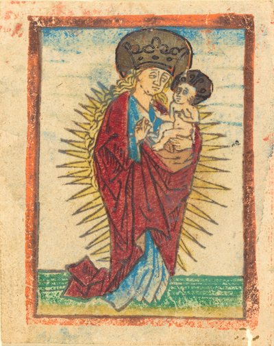 Madonna e Bambino in una Gloria da Unbekannt