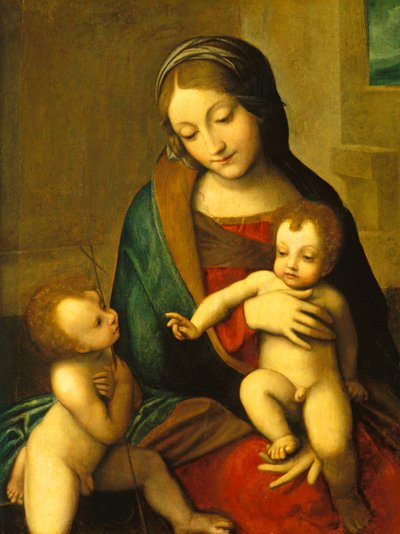 Madonna col Bambino e il piccolo San Giovanni da Unbekannt