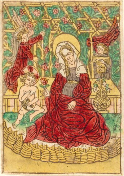 Madonna in un giardino chiuso, 1450-1470 da Unbekannt