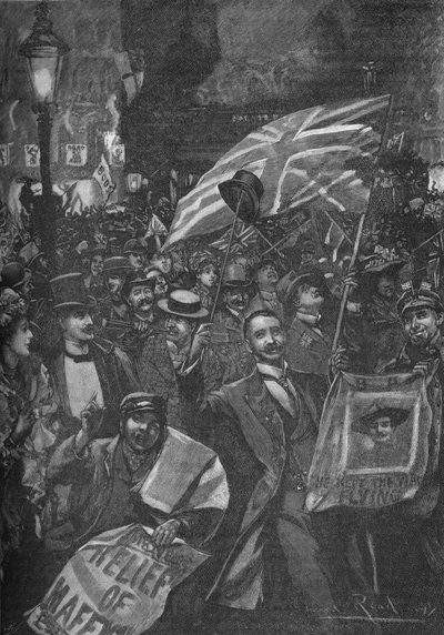 Notte di Mafeking a Londra, 1900 da Unbekannt