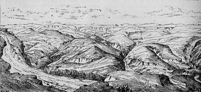 Magdala, e la Valle del Bashilo, c1880 da Unbekannt