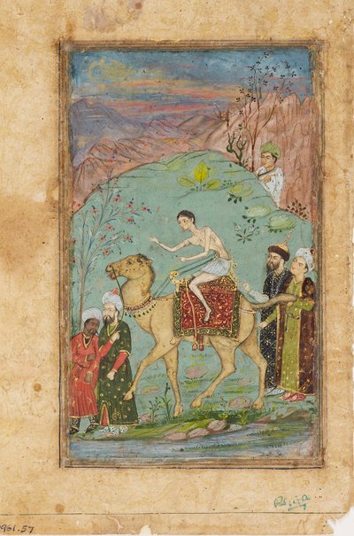 Majnun su un cammello, XIX secolo da Unbekannt