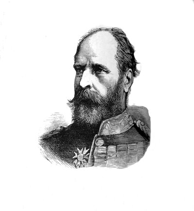 Magg. Gen. Sir E. B. Hamley, Comandante della Seconda Divisione, c1882 da Unbekannt