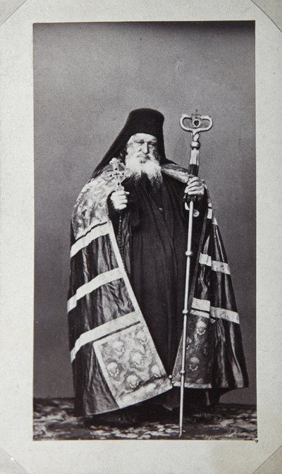 Makarios, arcivescovo del monastero di San Panteleimon sul Monte Athos, Grecia, 1870 da Unbekannt