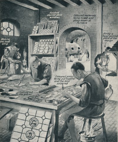 Creazione di una vetrata da Unbekannt