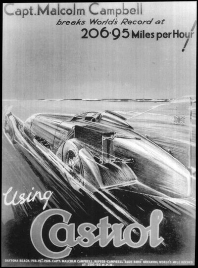 Malcolm Campbell stabilisce il record mondiale di velocità terrestre, 19 febbraio 1928 da Unbekannt