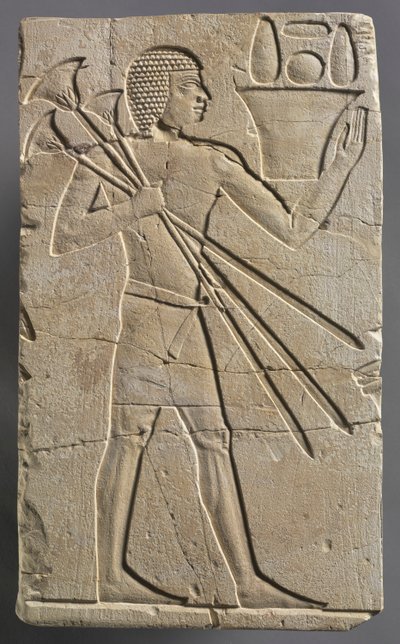 Portatore di offerte maschile, c. 667-647 a.C. da Unbekannt