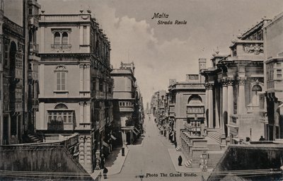 Malta - Strada Reale, c1900 da Unbekannt