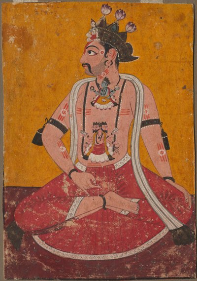 Man Dhata in posizione Yogi, c. 1690-1700 da Unbekannt