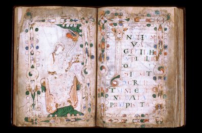 Manche N* 067, Vil de Mortain, Tesoro della collegiata di Saint Evroult, Evangeliario del X secolo da Unbekannt