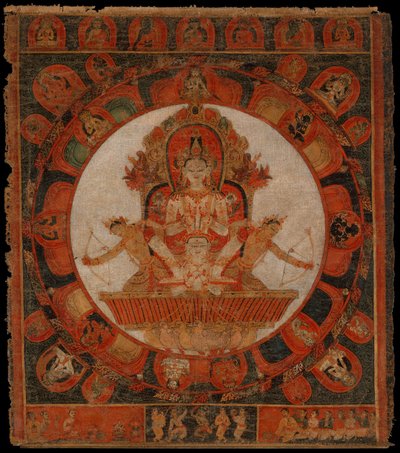 Mandala di Chandra, Dio della Luna, fine XIV-inizio XV secolo da Unbekannt