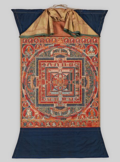 Mandala delle forme di Manjushri, il Bodhisattva della Saggezza Trascendente, fine XIV secolo da Unbekannt