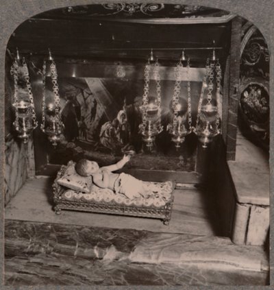 Mangiatoia di Cristo, Chiesa della Natività, Betlemme, c1900 da Unbekannt