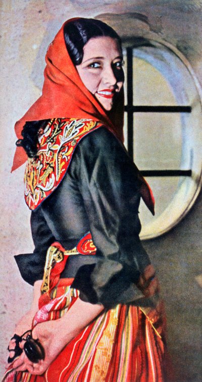 Manuela Del Rio, attrice e ballerina spagnola, 1943 da Unbekannt
