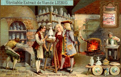 Produzione di porcellana nel XVIII secolo, c1900 da Unbekannt