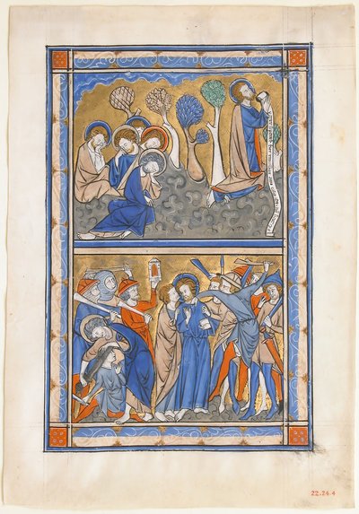 Foglio di manoscritto con l
