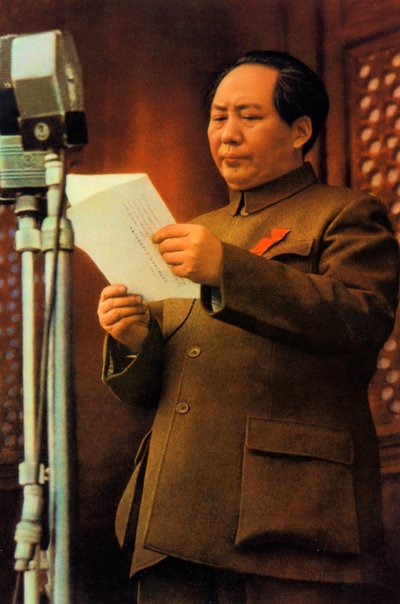 Mao Zedong, rivoluzionario e leader comunista cinese, anni 1950-1960 da Unbekannt
