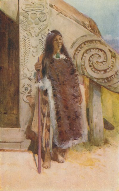 Maori in costume nativo, 1924 da Unbekannt