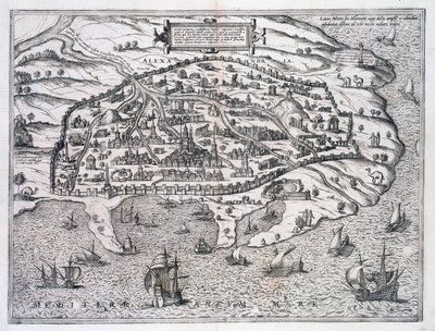 Mappa di Alessandria, Egitto da Unbekannt