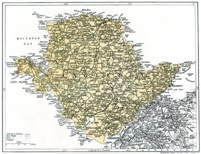 Mappa di Anglesey, 1924-1926 da Unbekannt