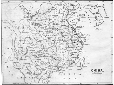 Mappa della Cina da Unbekannt