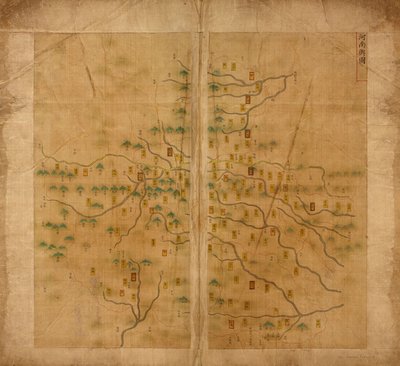 Mappa di Henan da Unbekannt