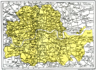 Mappa di Londra da Unbekannt