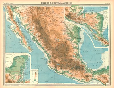 Mappa del Messico e dell
