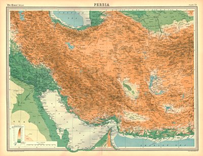 Mappa della Persia da Unbekannt