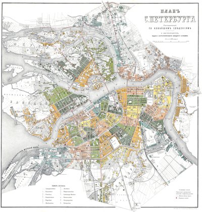 Mappa di Petersburg da Unbekannt