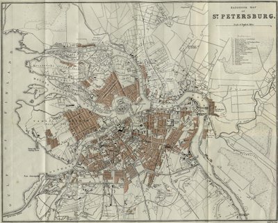Mappa di Pietroburgo da Unbekannt