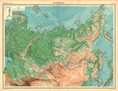 Mappa della Siberia da Unbekannt
