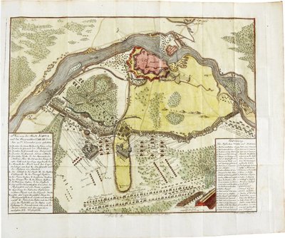 Mappa della battaglia di Narva da Unbekannt