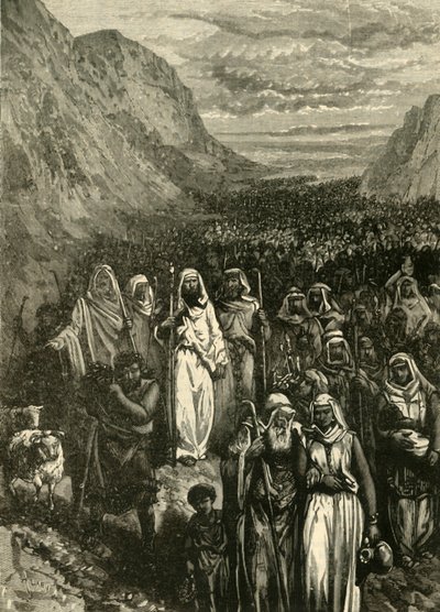La marcia degli Israeliti, 1890 da Unbekannt
