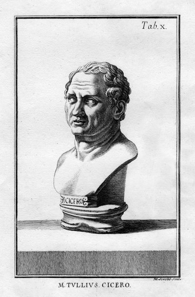 Marco Tullio Cicerone, studioso, scrittore e statista romano del I secolo a.C. da Unbekannt