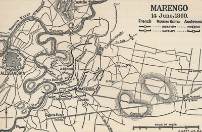 Marengo - Battaglia del mattino del 14 giugno 1800 da Unbekannt