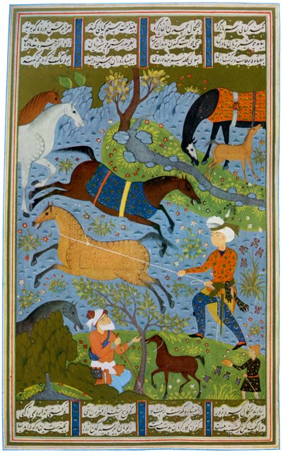 Fattrici e puledri, Persia, X secolo 1938 da Unbekannt