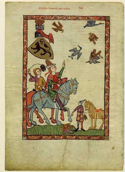 Margravio Enrico III di Meissen Dal Codice Manesse, Tra il 1305 e il 1340 da Unbekannt