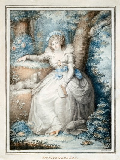 Maria Fitzherbert, compagna di re Giorgio IV prima che diventasse re da Unbekannt