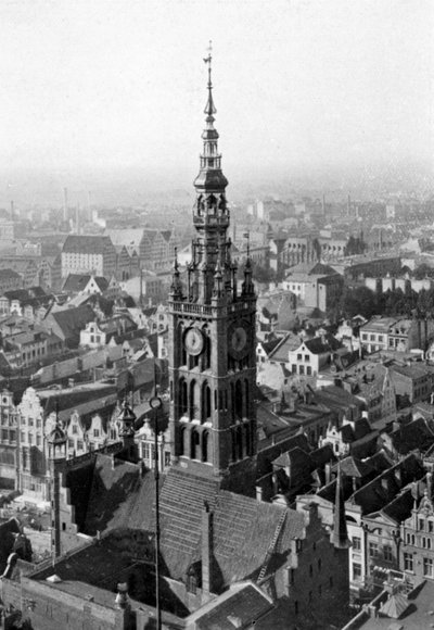 Campanile della chiesa di Marienkirche, Germania, 1926 da Unbekannt