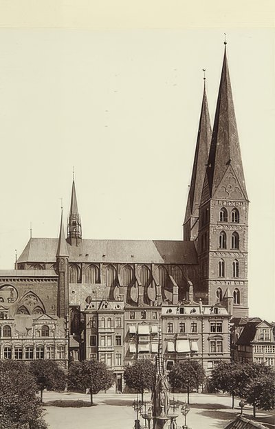 Chiesa di Santa Maria a Lubecca. Circa 1900 da Unbekannt