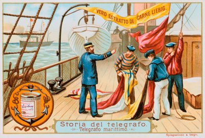 Telegrafo marittimo, c1900 da Unbekannt