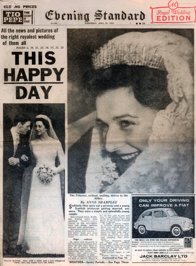 Matrimonio della principessa Alexandra e Angus Ogilvy, 24 aprile 1963 da Unbekannt