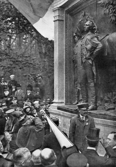 Omaggio del Maresciallo Joffre al Marchese de Lafayette, Prospect Park, Brooklyn, New York, USA, 1917 da Unbekannt