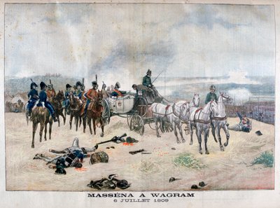 Il maresciallo Massena alla battaglia di Wagram, Austria, 5-6 luglio 1809 da Unbekannt