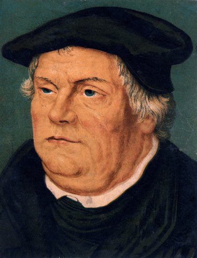 Martin Lutero, riformatore protestante tedesco del XVI secolo, XIX secolo da Unbekannt