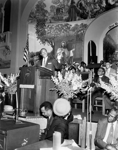 Martin Luther King Jr, attivista per i diritti civili degli afroamericani, c. 1968 da Unbekannt