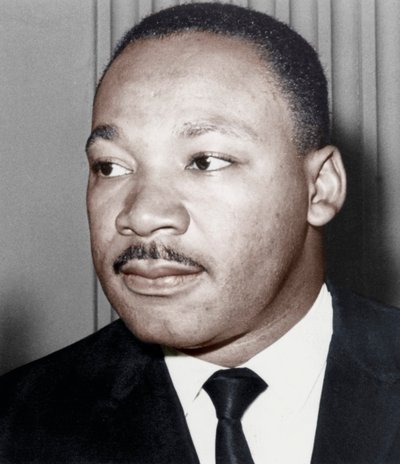 Martin Luther King Jr., attivista per i diritti civili degli afroamericani, c1968 da Unbekannt