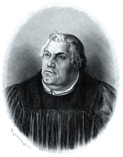 Martin Lutero, riformatore della chiesa protestante, 1903 da Unbekannt