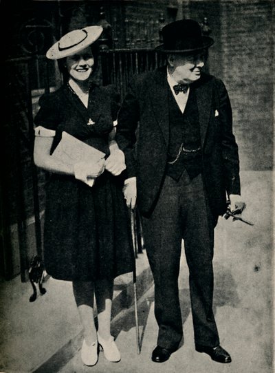 Mary Churchill e suo padre da Unbekannt